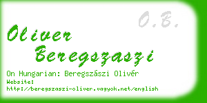 oliver beregszaszi business card