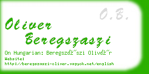 oliver beregszaszi business card